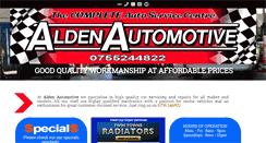 Desktop Screenshot of aldenautomotive.com.au