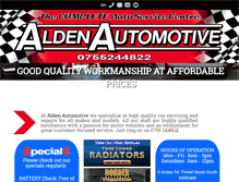 Tablet Screenshot of aldenautomotive.com.au